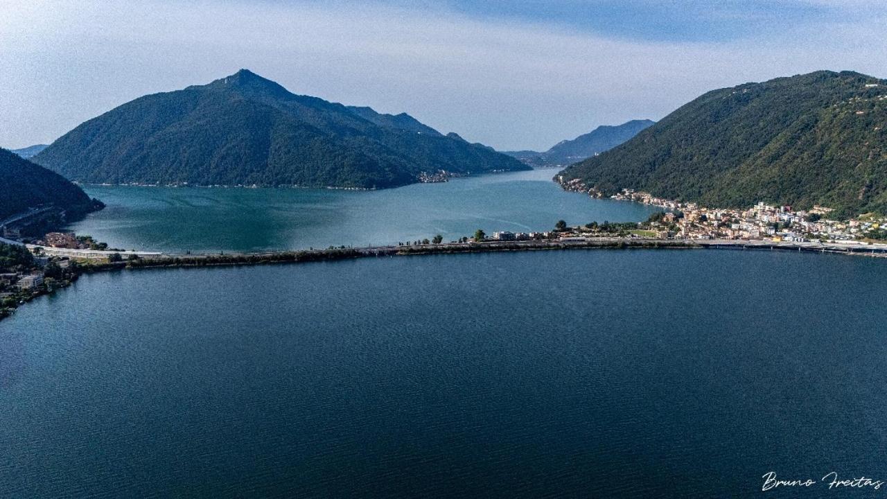 Lake Apartment 4 Bissone Zewnętrze zdjęcie