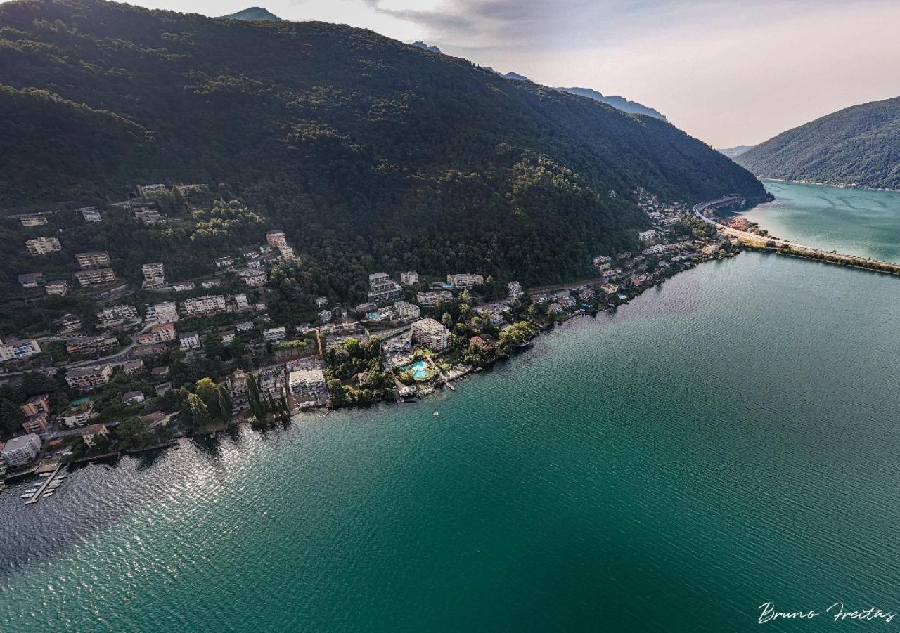 Lake Apartment 4 Bissone Zewnętrze zdjęcie